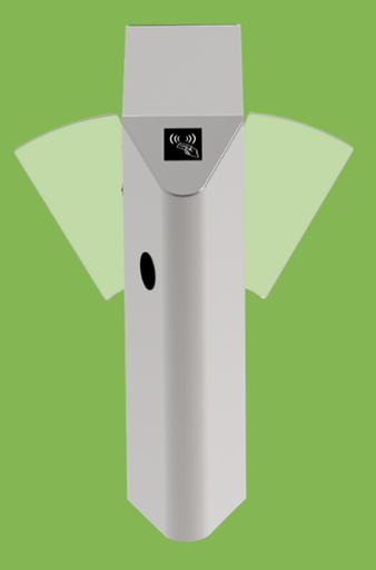 FLB4222 PRO ZKT Single Lane Flap Barrier Turnstile Middle Part